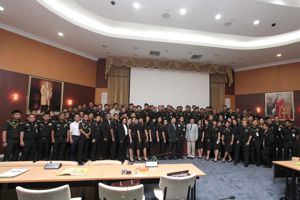 คณะนักศึกษาหลักสูตรประจำวิทยาลัยการทัพบก ชุดที่ 58 เข้ารับฟังการบรรยายสรุปและเยี่ยมชม สำนักงาน กสทช.