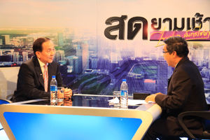 พลอากาศเอกธเรศ ปุณศรี ประธาน กสทช. สัมภาษณ์ รายการ สดยามเช้า ไพศาล มังกรไชยา